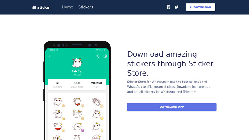 Stickers Store Landing Page