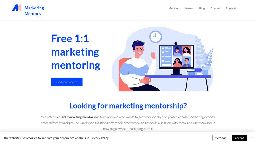 Marketing Mentors Landing Page