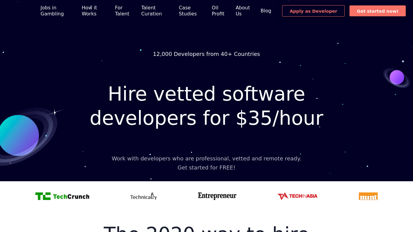 Indiez Landing page