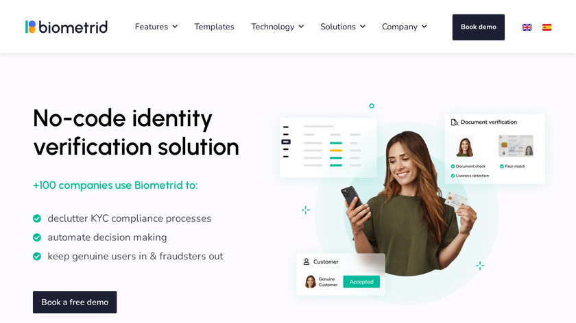 Biometrid Landing Page