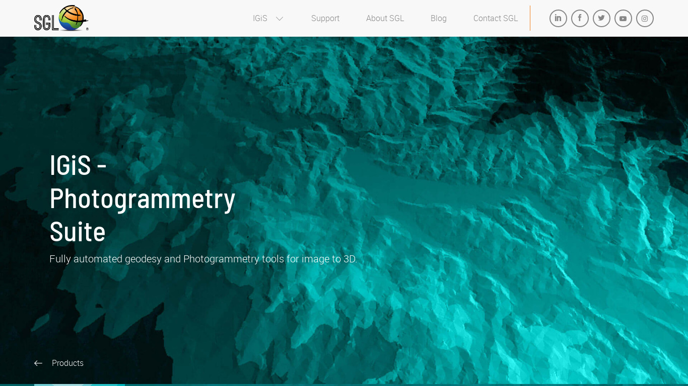 IGiS Photogrammetry Suite Landing page