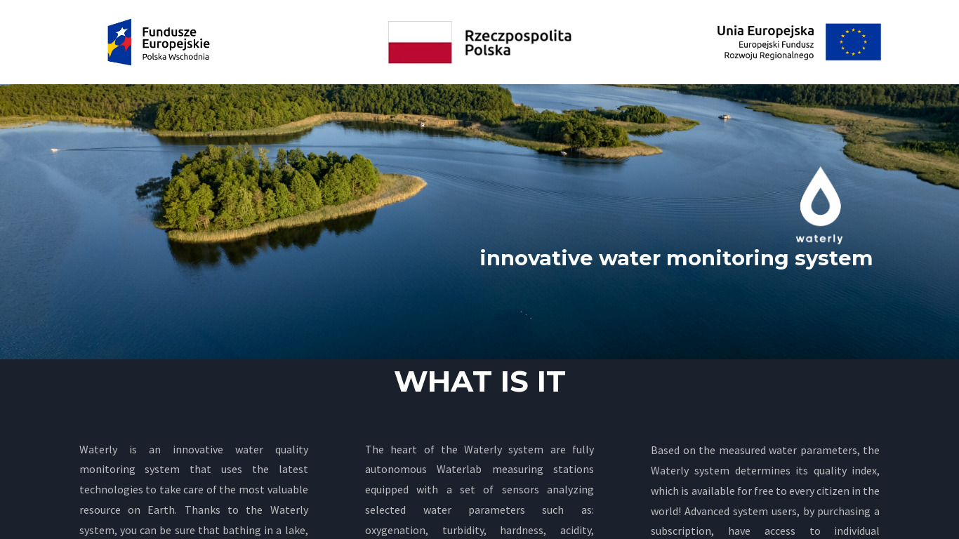Waterly Landing page