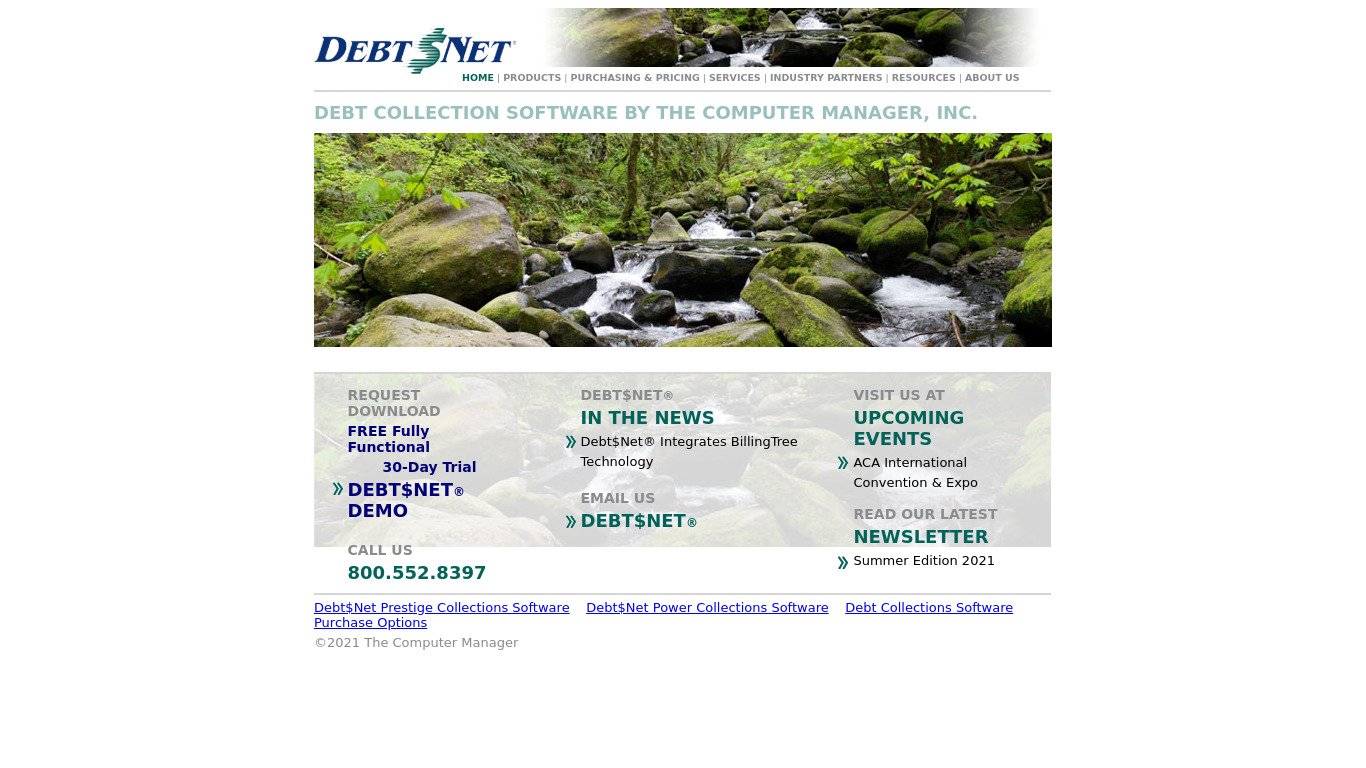 Debt$Net Landing page