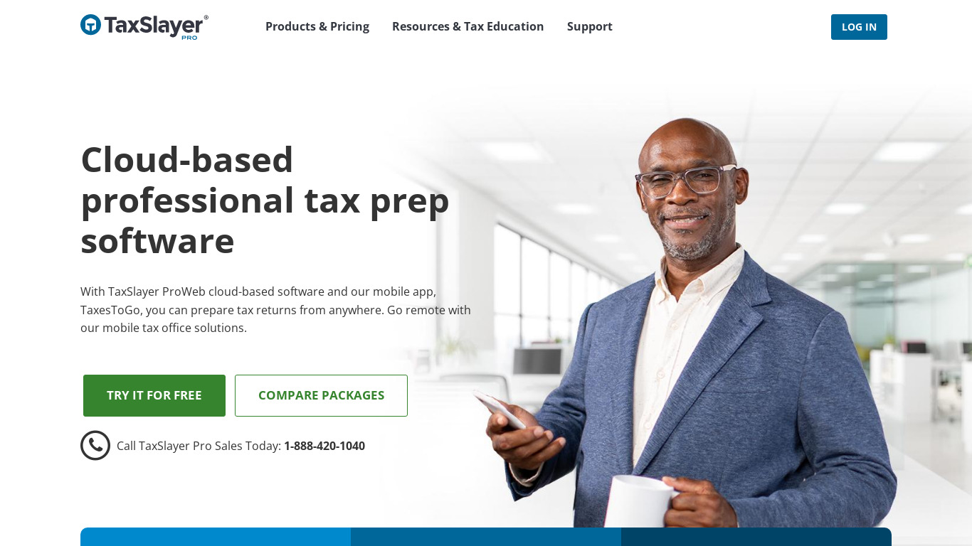 TaxSlayer Pro Landing page