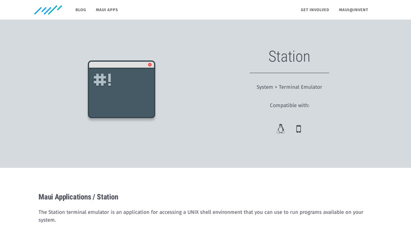 Station (Maui Applications) Landing Page