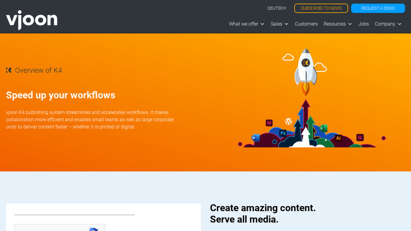 vjoon K4 Landing Page