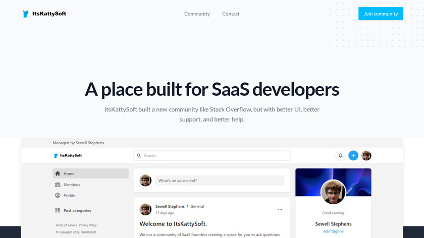 ItsKattySoft.club Landing Page