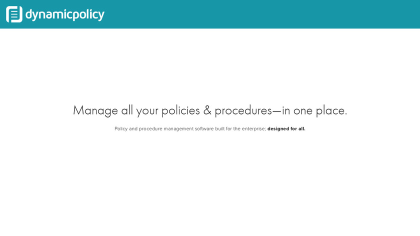 DynamicPolicy Landing Page