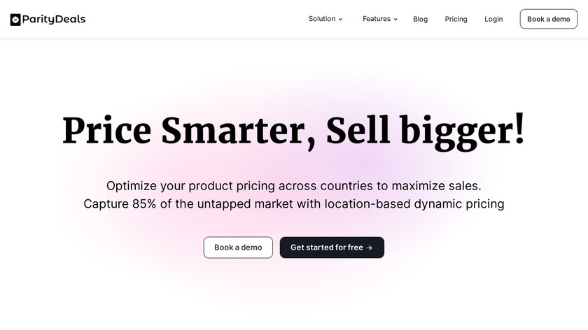 ParityDeals Landing Page