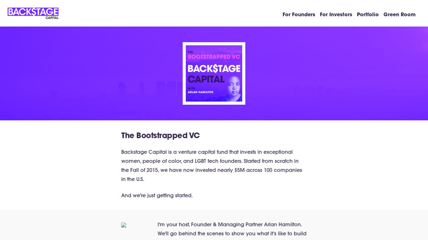 The Bootstrapped VC Landing Page