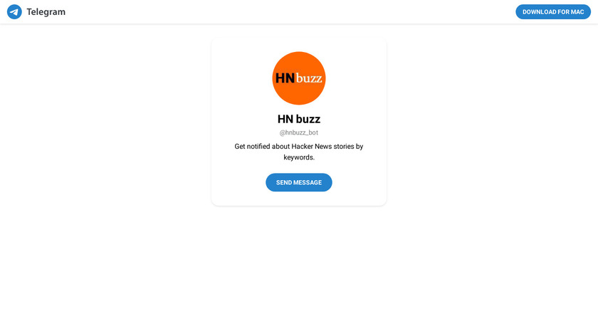HN buzz Landing Page
