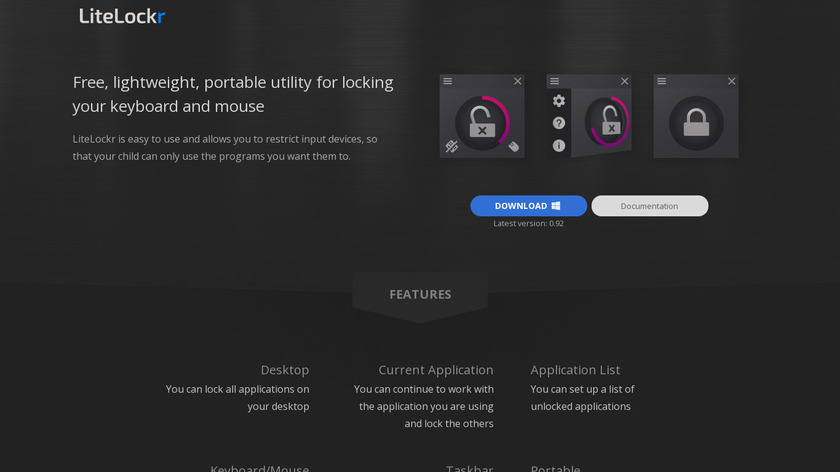 LiteLockr Landing Page
