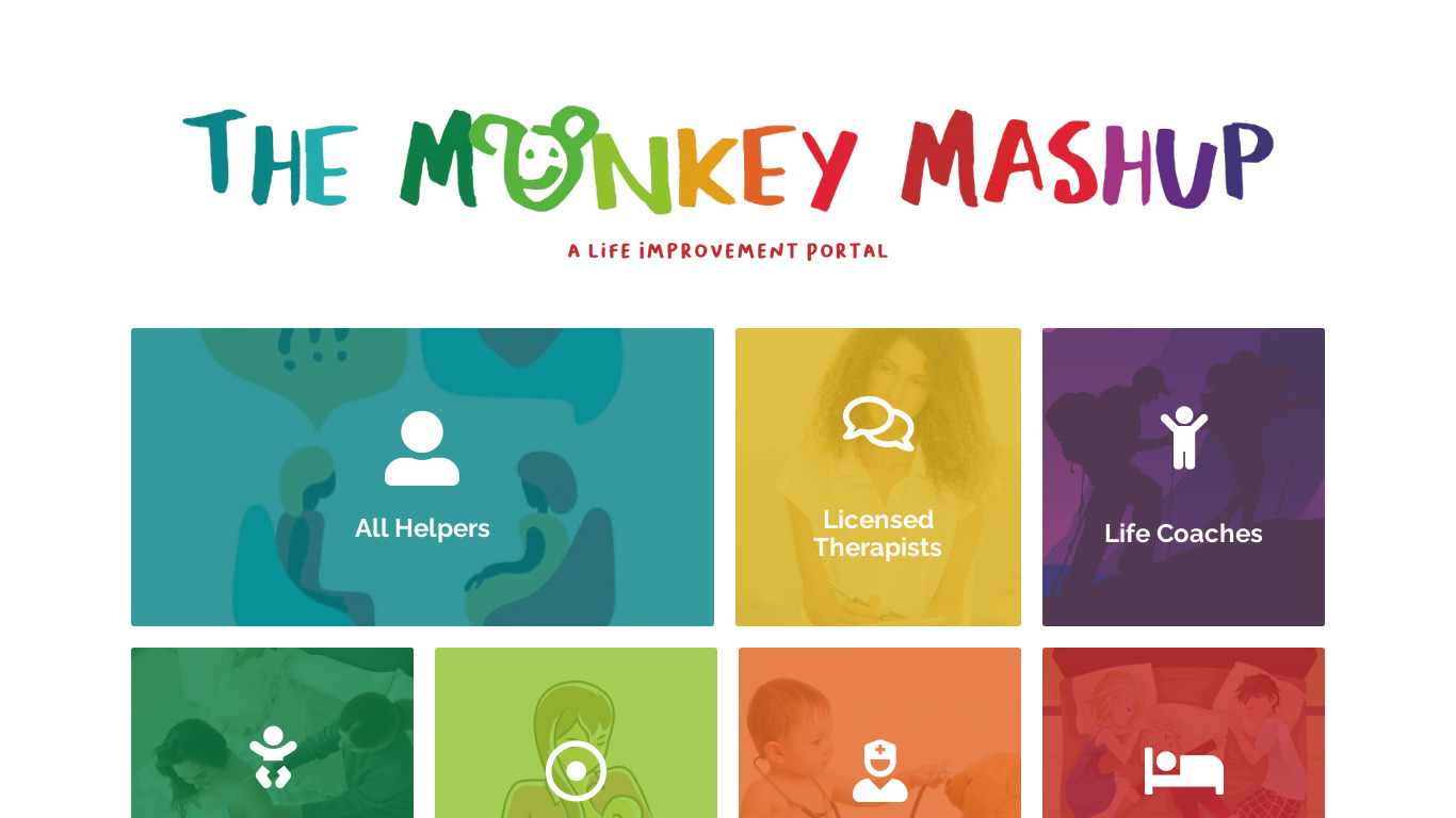 The Monkey Mashup Landing page