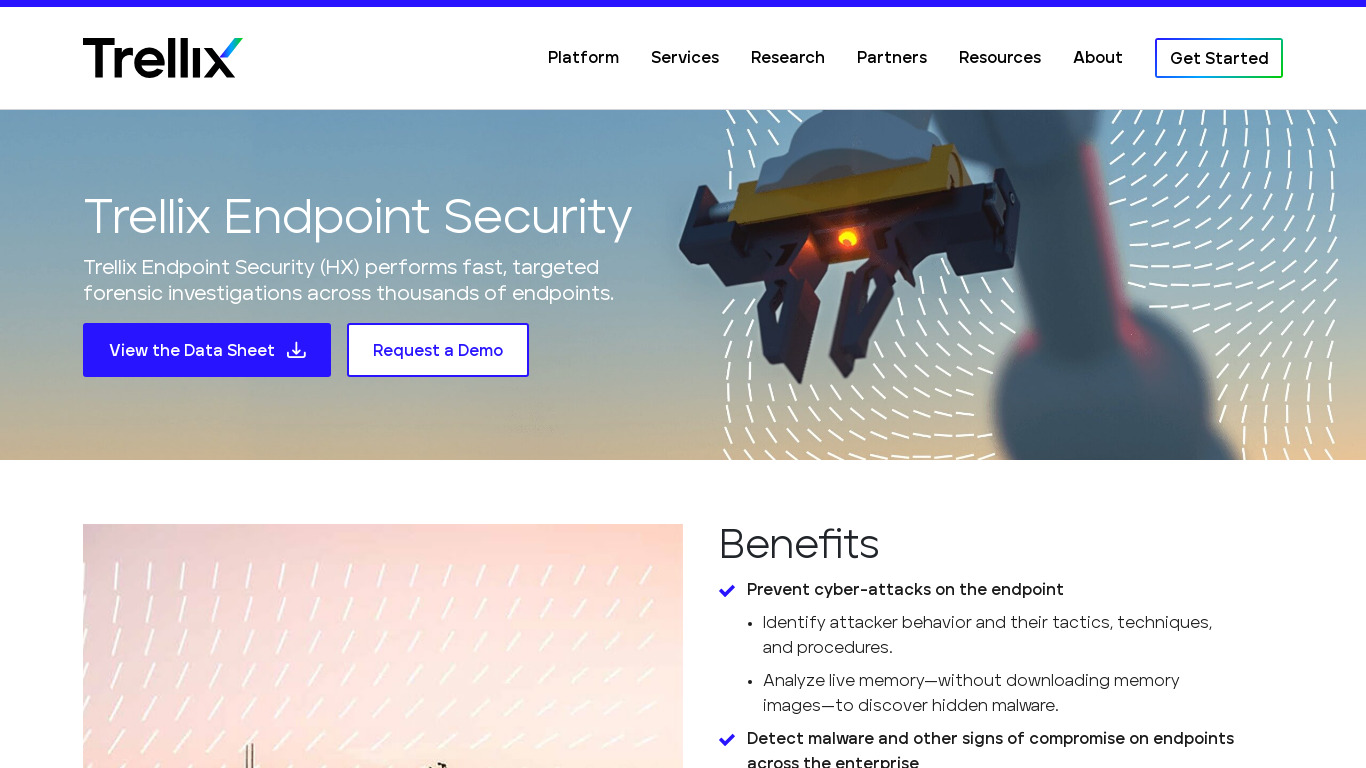 FireEye Endpoint Security (HX) Landing page