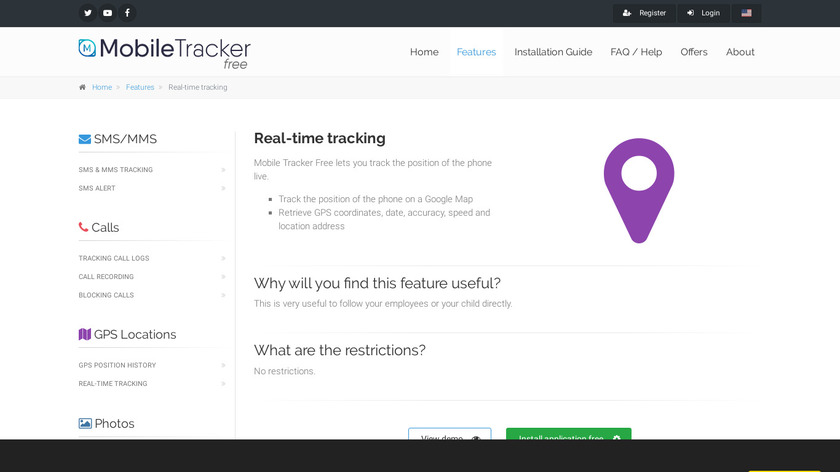 Mobile Number Tracker Live Landing Page