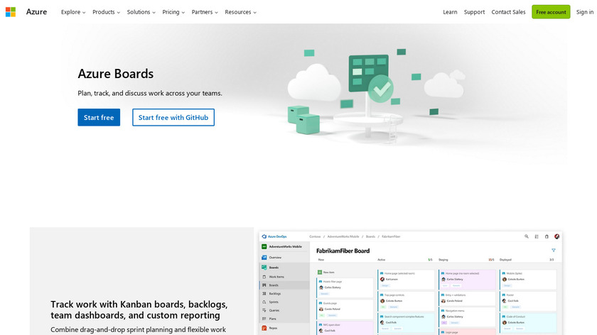 Azure Boards Landing Page