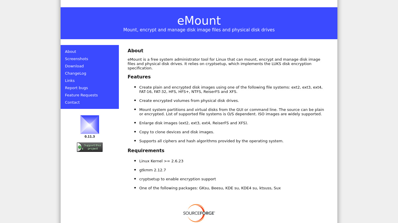 eMount Landing page