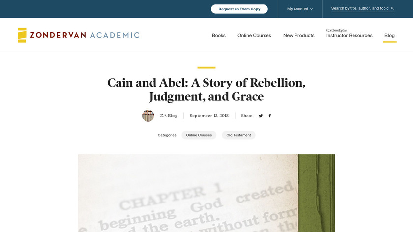 Cain and Abel Landing Page