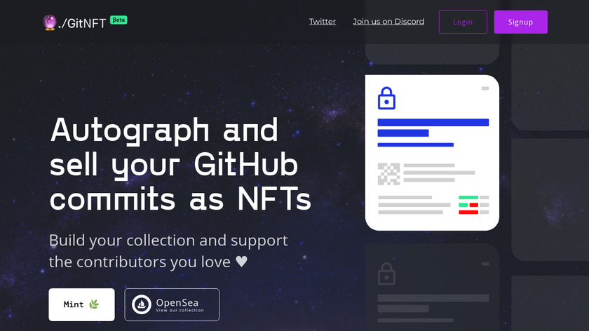 GitNFT Landing Page