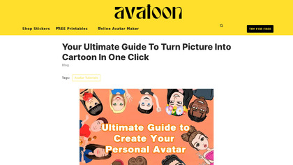 Avatar creator guide for avatoon image