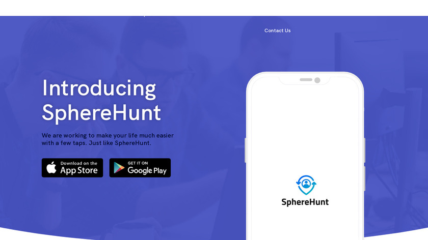 SphereHunt Landing Page