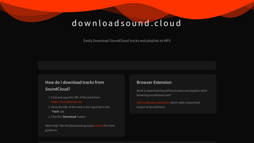 downloadsound.cloud Landing Page