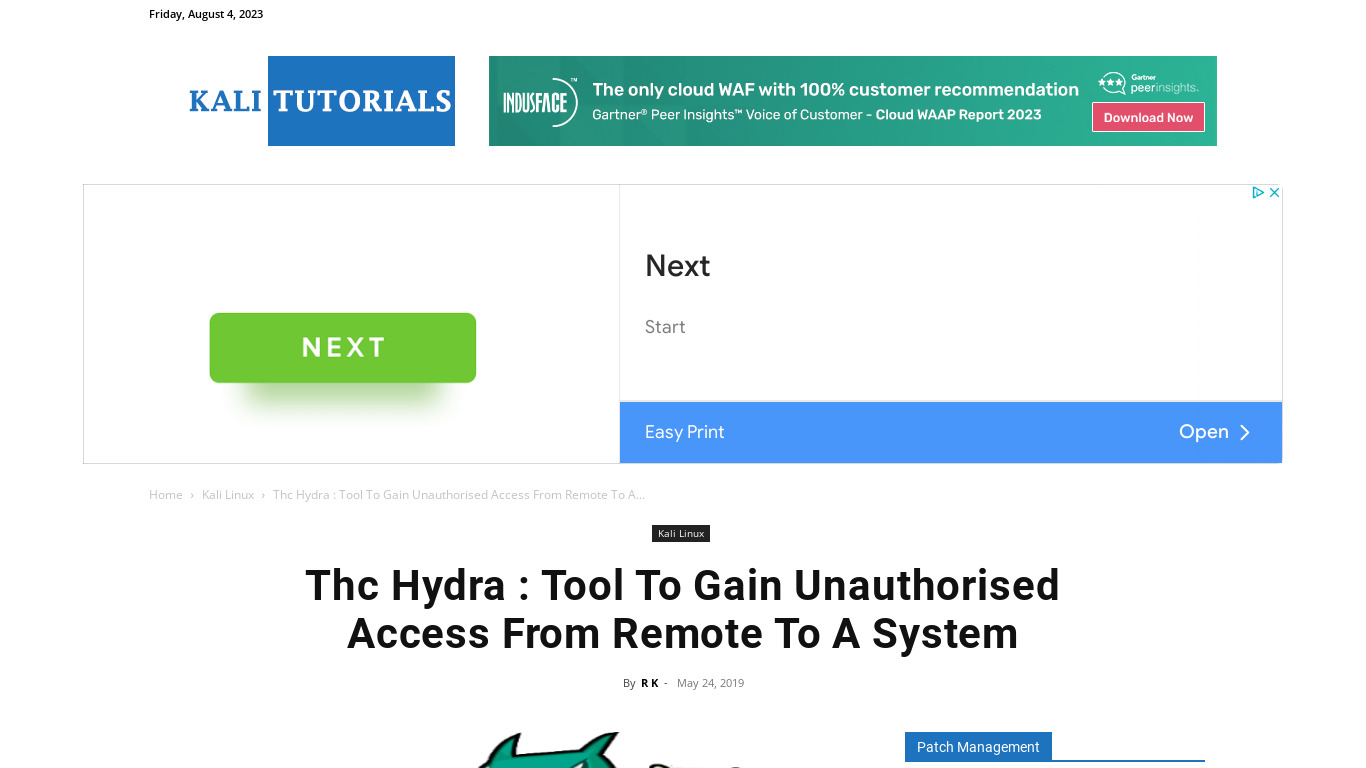 THC Hydra Landing page