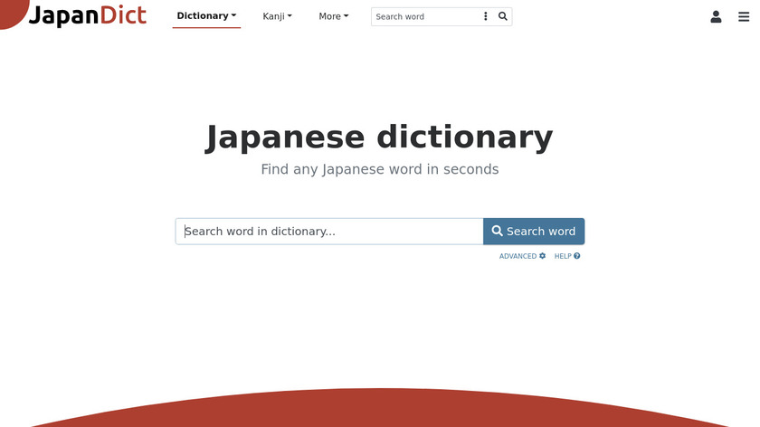 Japanese Thai Dictionary Landing Page
