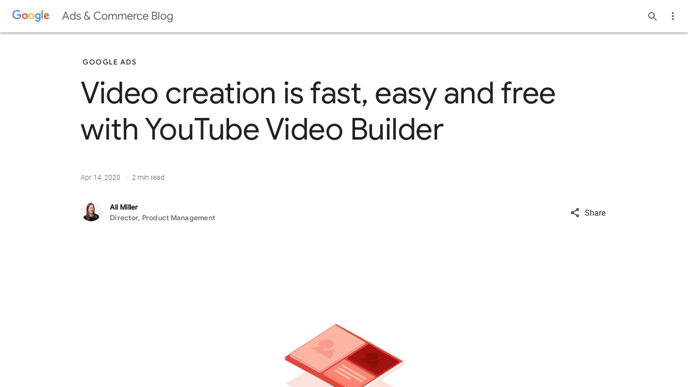 YouTube Video Builder Landing page