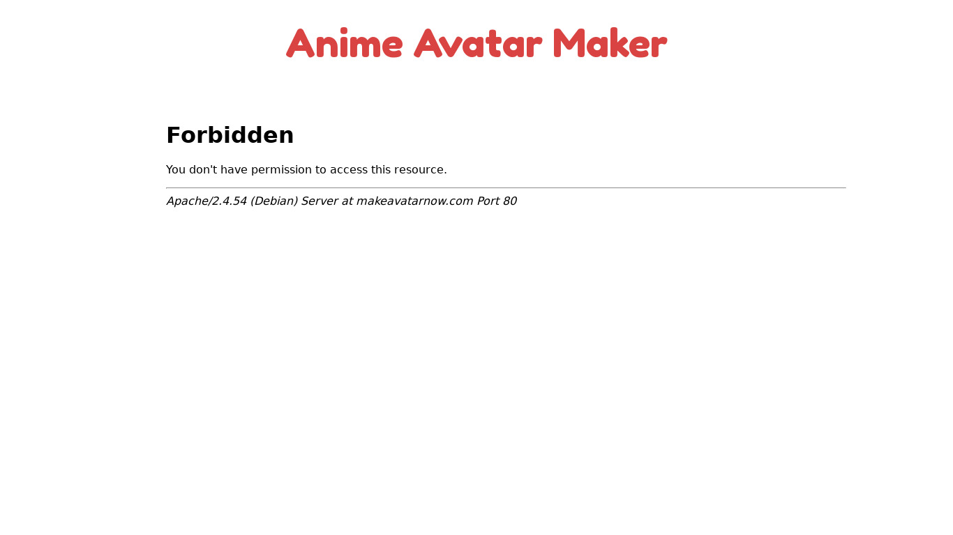 Anime Avatar maker Landing page