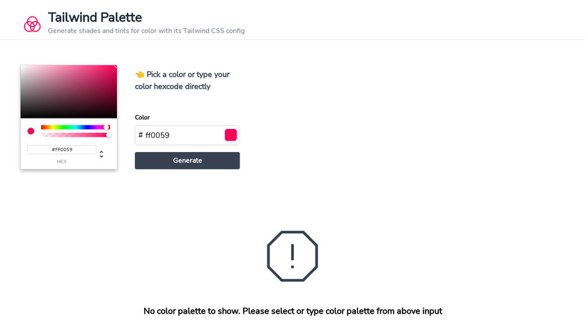 Tailwind Palette Landing Page