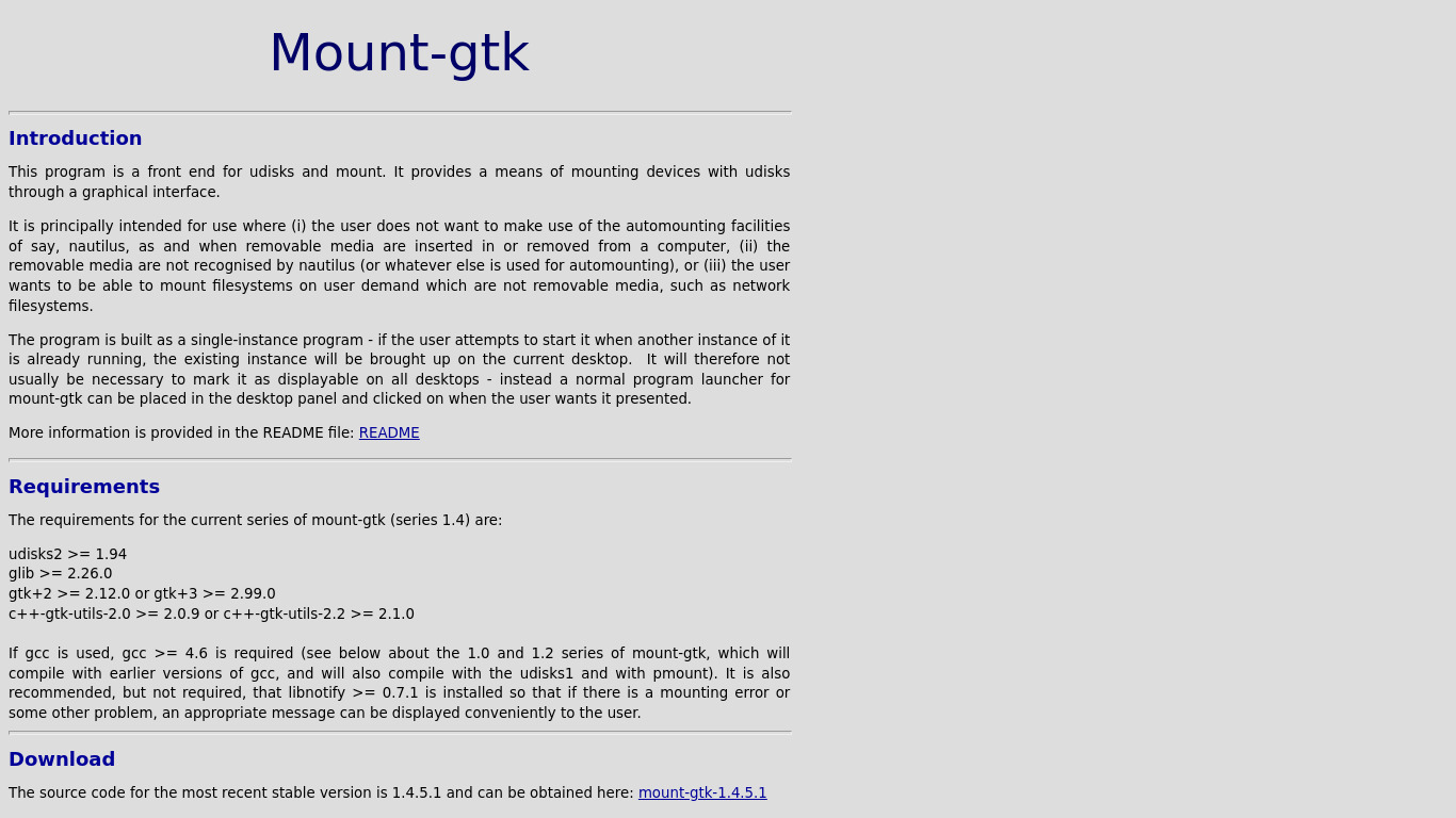 mount-gtk Landing page
