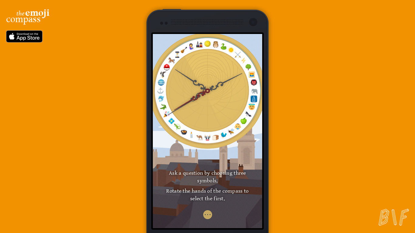 The Emoji Compass Landing page