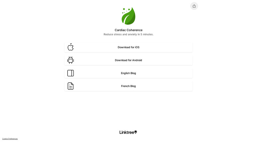 Cardiac Coherence Landing Page