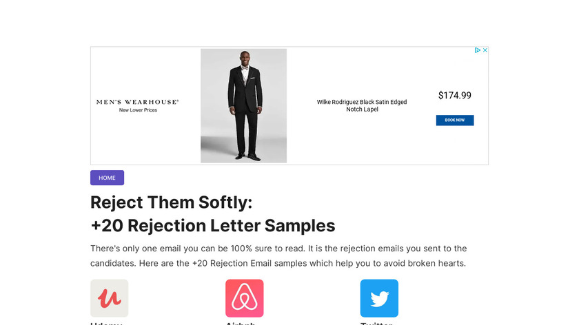 Reject Them Softly Landing Page