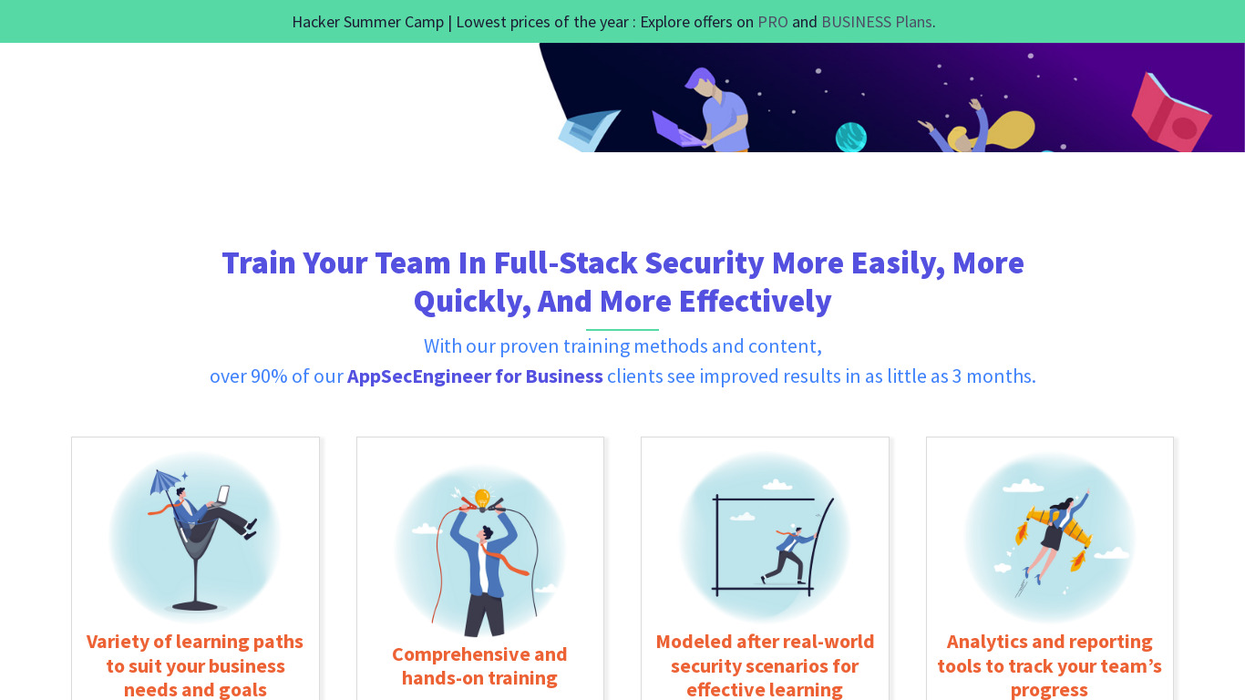 AppSecEngineer Landing page