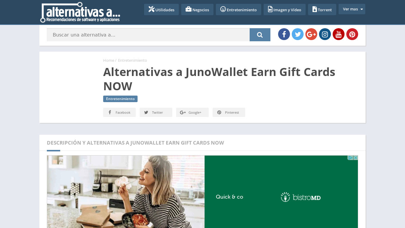 JunoWallet Earn Gift Cards NOW Landing page