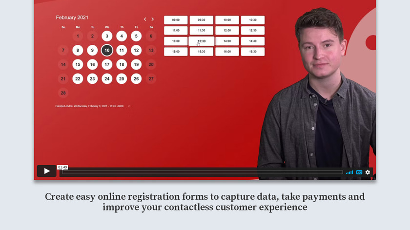RapidReg LTD Landing Page
