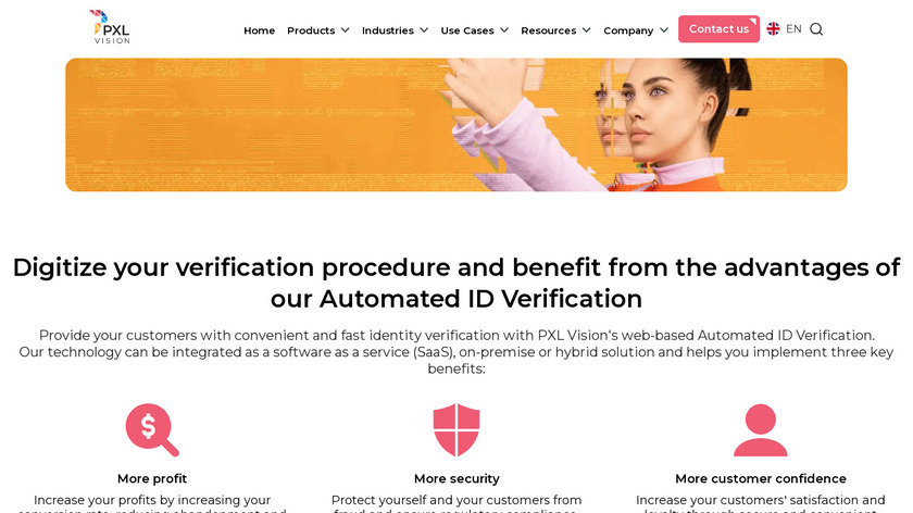 PXL Vision Landing Page