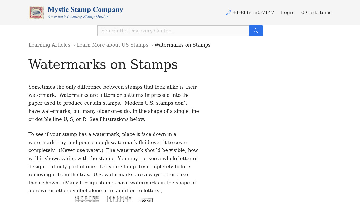 Watermark Stamp Landing page