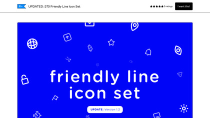 Friendly Line Icon Set screenshot