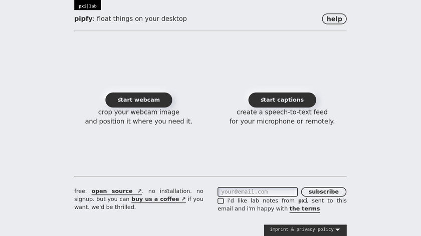 pipfy Landing Page