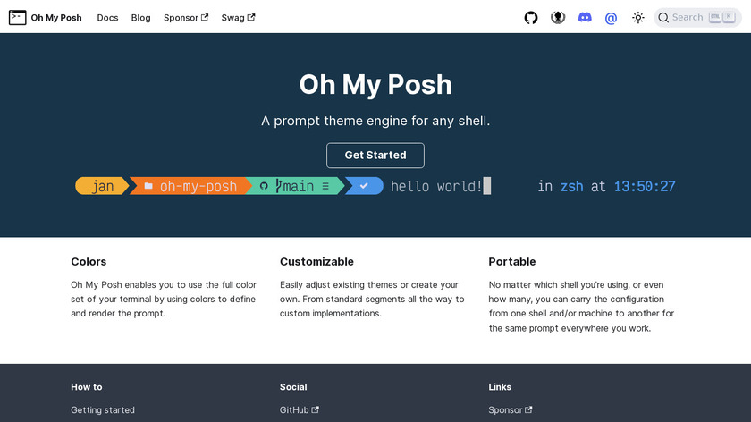 Oh My Posh Landing Page