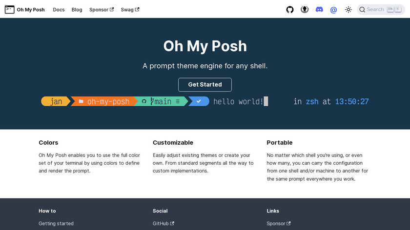 Oh My Posh Landing Page