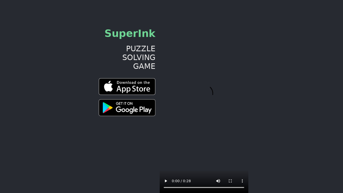 Superink Landing page