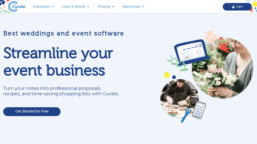 Curate Landing Page
