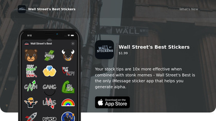 Wall Street’s Best iMessage Stickers image
