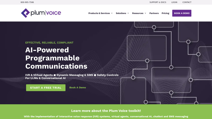 Plum Voice Landing Page