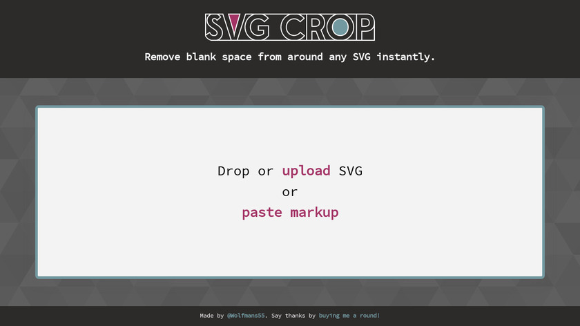 SVG Crop Landing Page