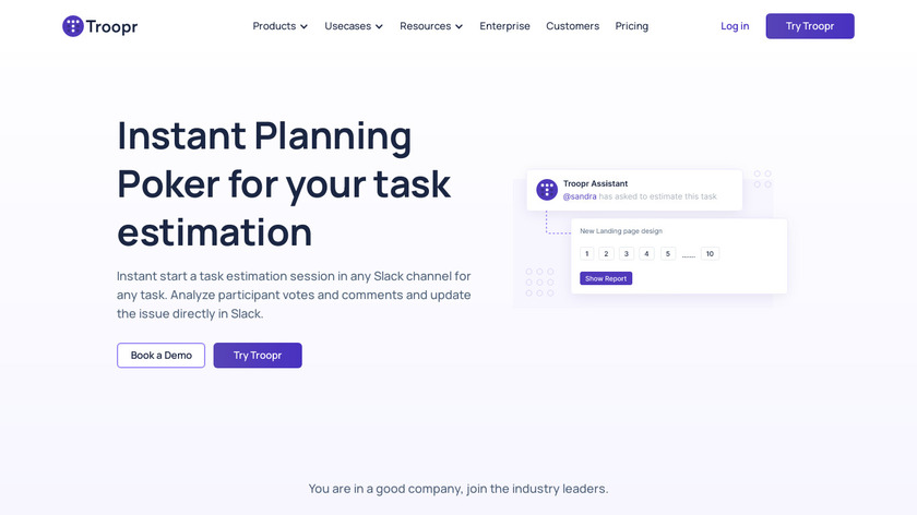 Instant Planning Poker Landing Page